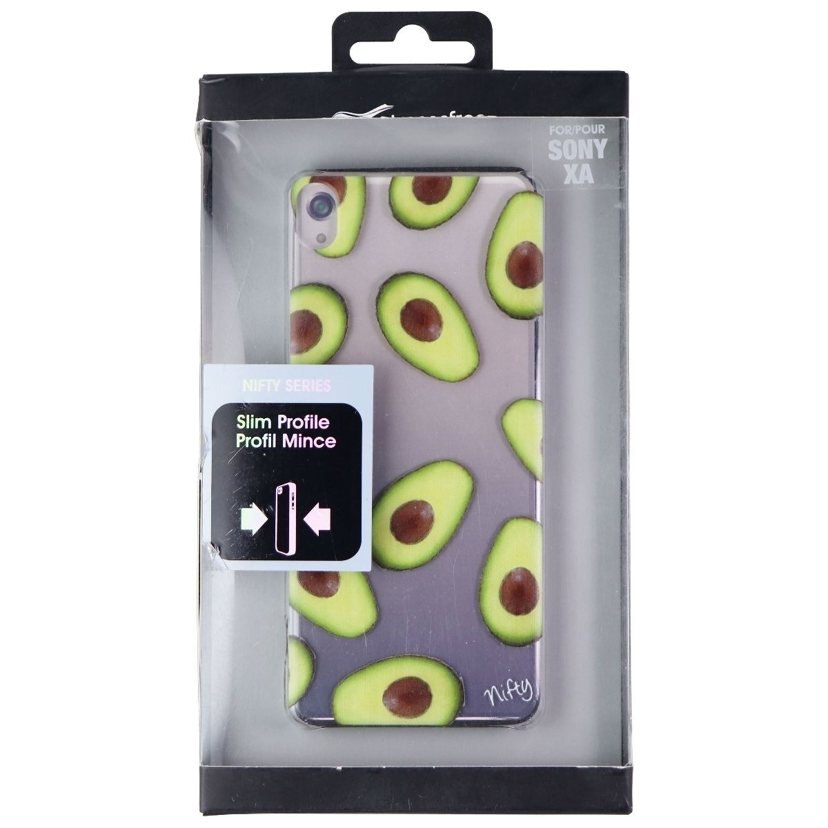 Nifty Series Hardshell Case For Sony XA Smartphone - Clear / Avocado