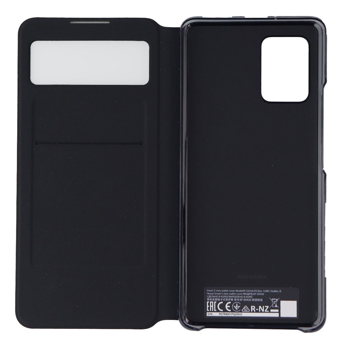 Samsung Smart S View Wallet Cover For Galaxy A42 5G - Black (EF-EA426PBEVZW)