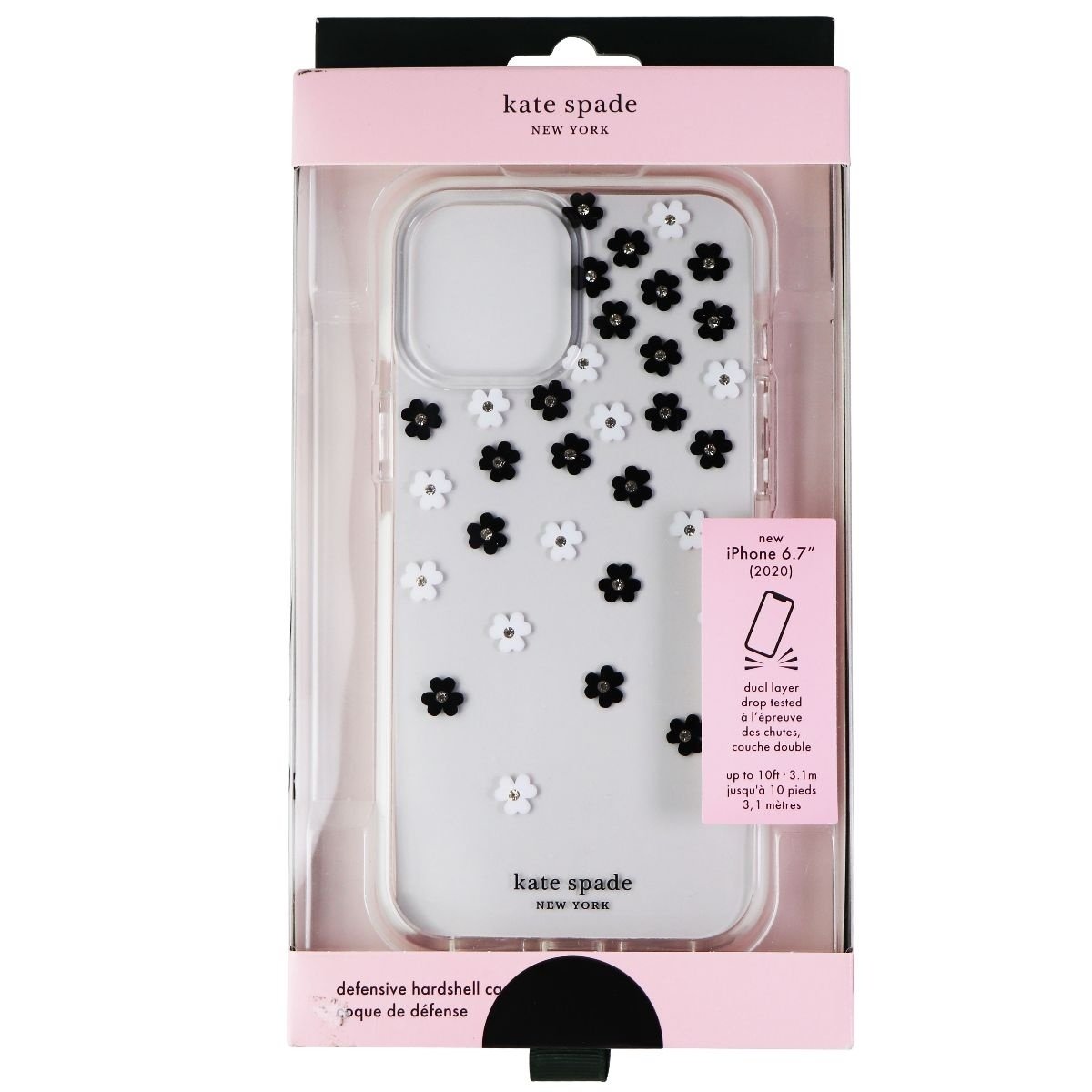 Kate Spade Defensive Hardshell Case For Apple IPhone 12 Pro Max - Flowers/Clear