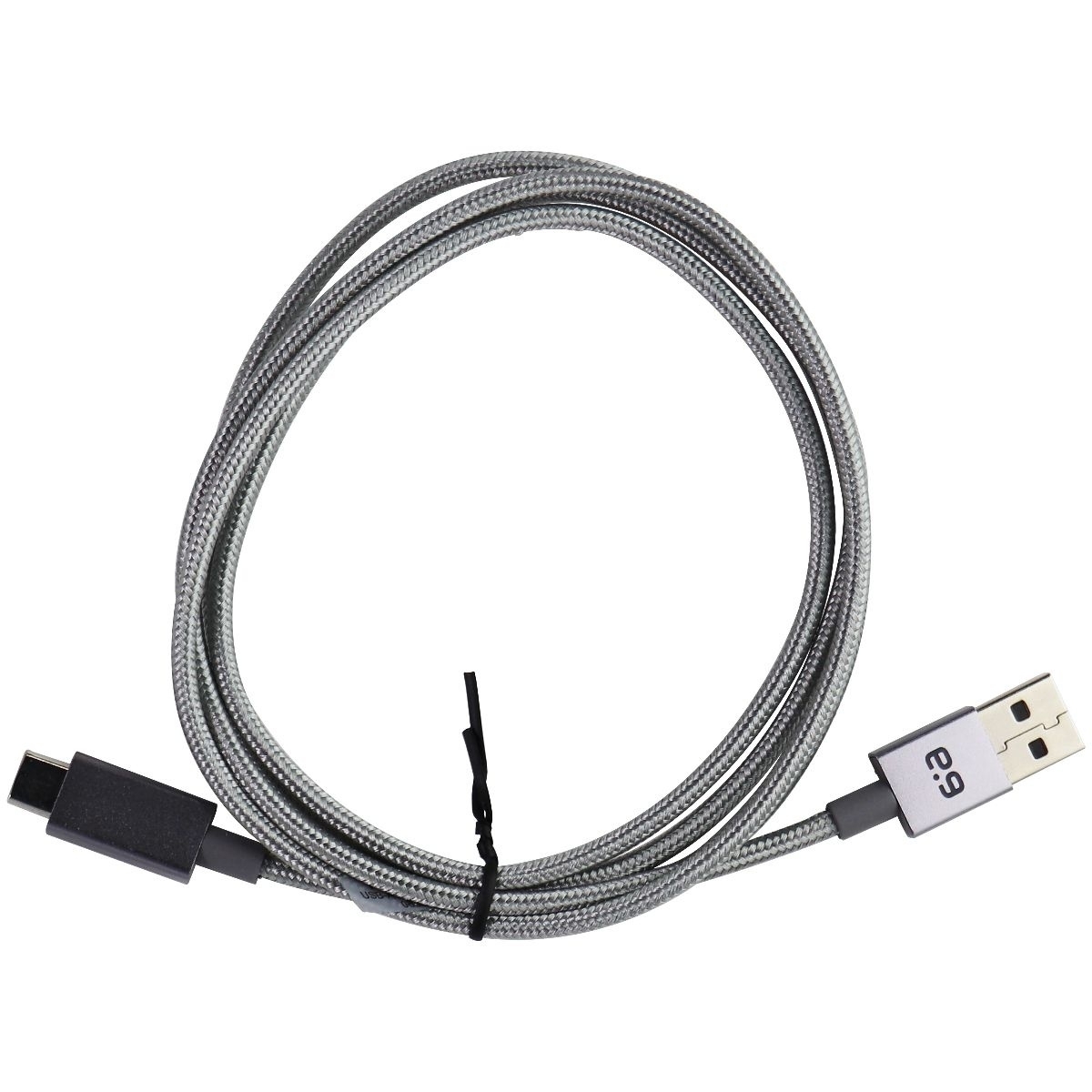PureGear 4-Foot Braided USB-A To (USB-C) Charging Cable - Gray