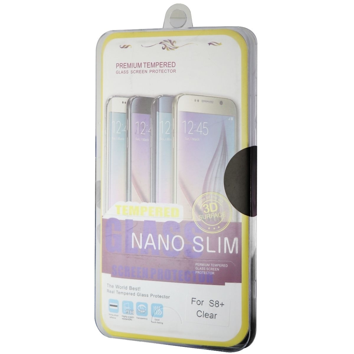 Premium Tempered Glass Nano Slim Screen Protector For Galaxy (S8+) - Clear