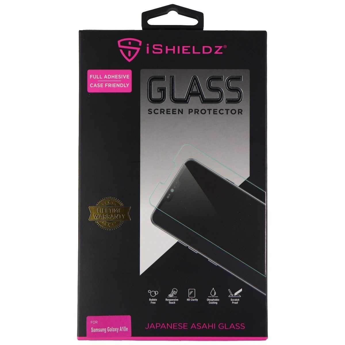 IShieldz Asahi Tempered Glass Screen Protector For Samsung Galaxy A10e - Clear