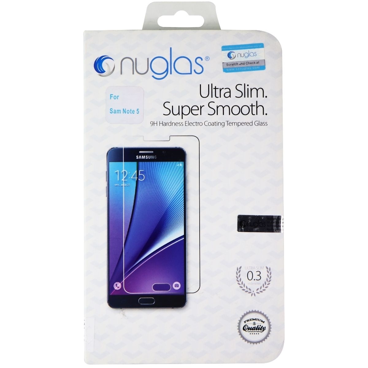 NuGlas Ultra Slim Tempered Glass For Samsung Galaxy Note5 - Clear