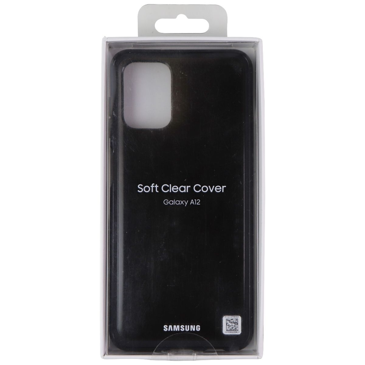 Samsung Soft Clear Cover For Galaxy A12 Smartphones - Black (EF-QA125TBEVZW)