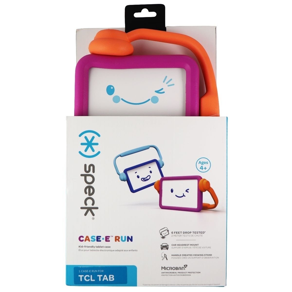 Speck Case-E Run Kid-Friendly Tablet Case For TCL TAB - Purple/Orange