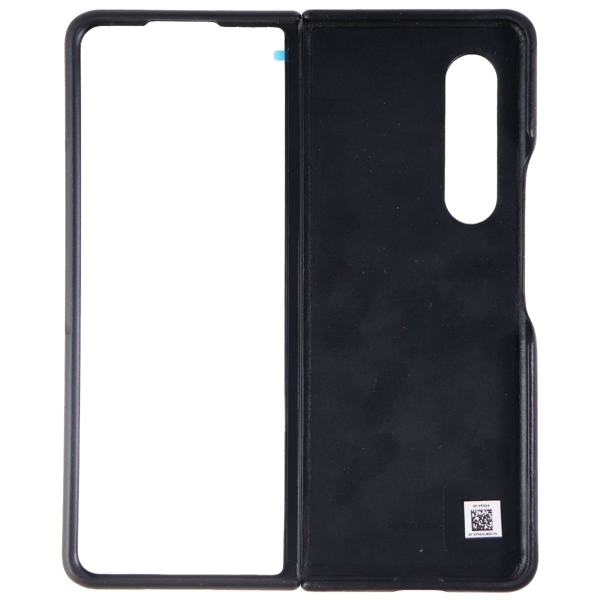 Samsung Leather Protective Cover For Galaxy Z Fold3 5G - Black (EF-VF926LBEGUS)