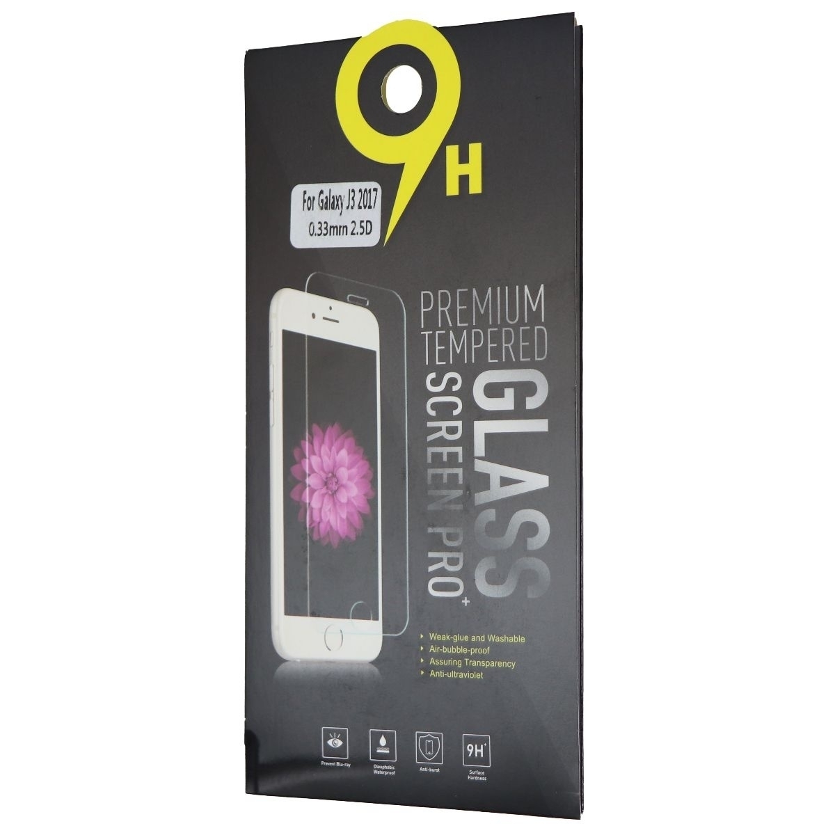 9H Premium Tempered Glass Screen Protector For Samsung Galaxy J3 (2017) - Clear