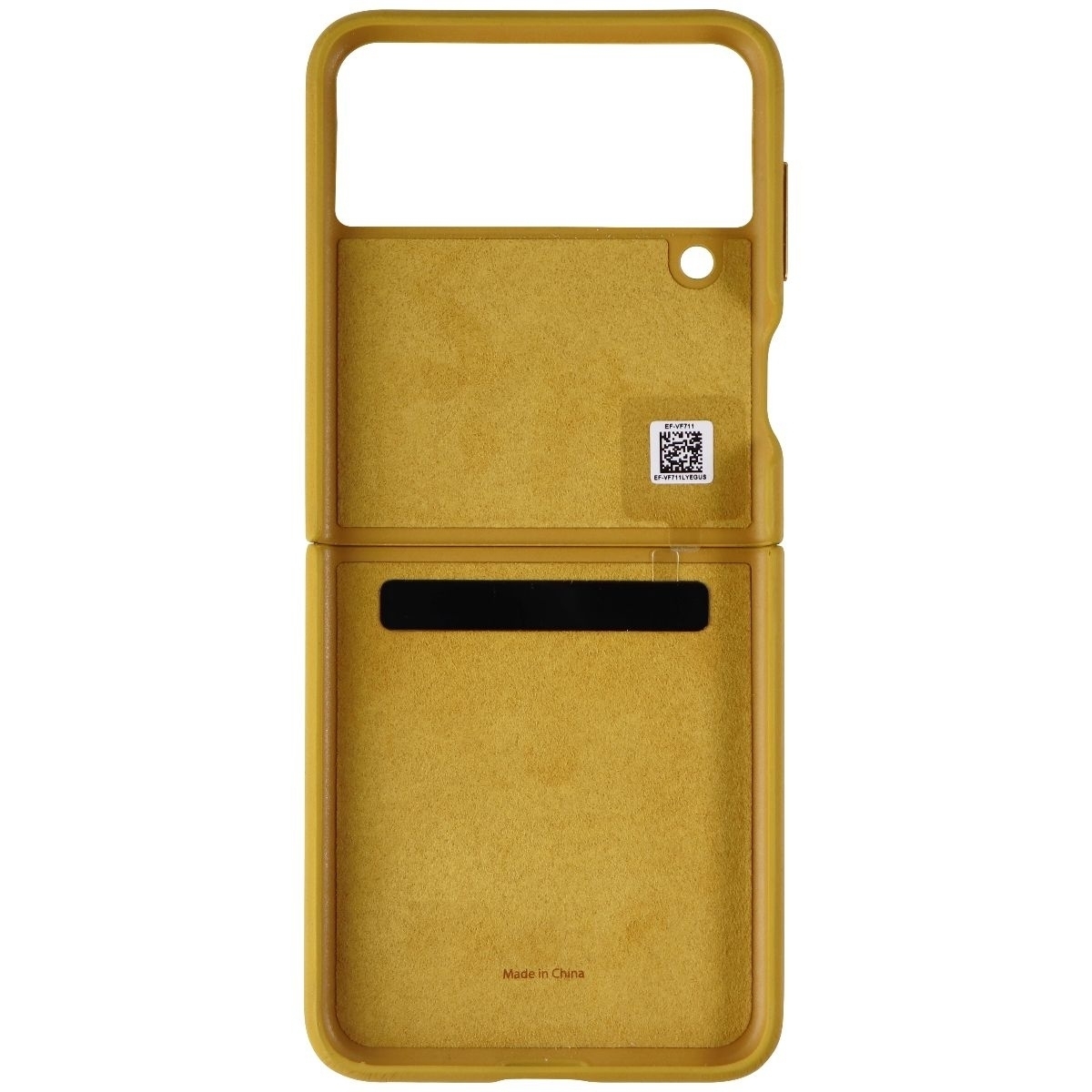 Samsung Official Leather Cover For Galaxy Z Flip3 5G - Mustard/Tan