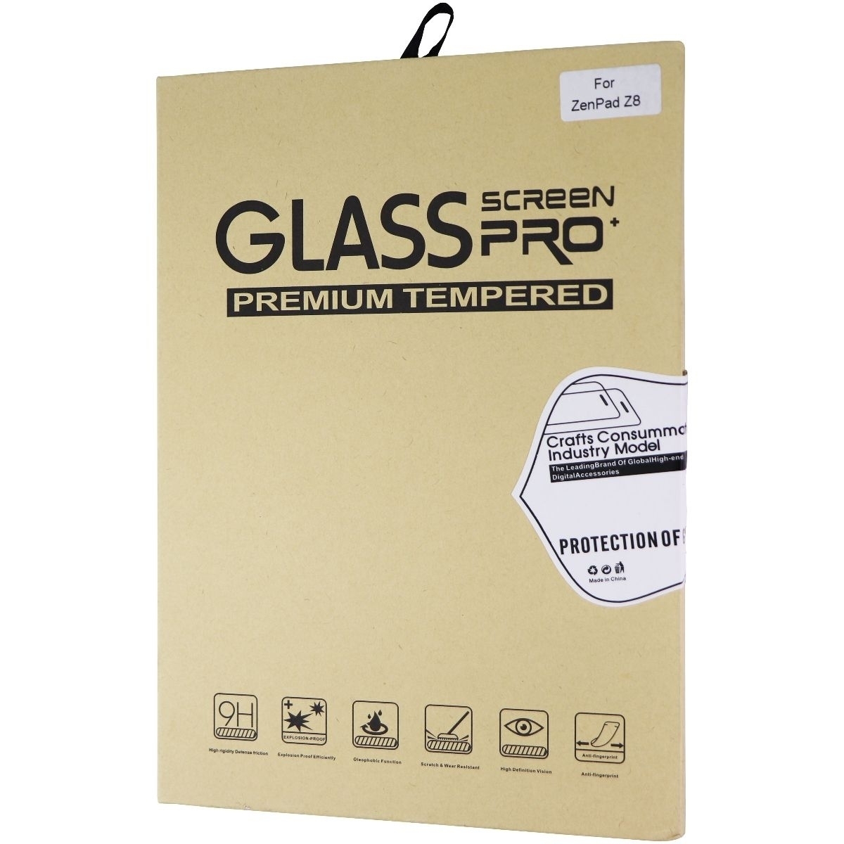 Glass (Screen Pro+) Premium Tempered Glass For Asus ZenPad Z8 - Clear