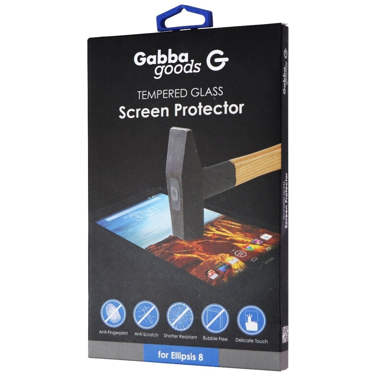 Gabba Goods Tempered Glass Screen Protector For Verizon Ellipsis 8 - Clear