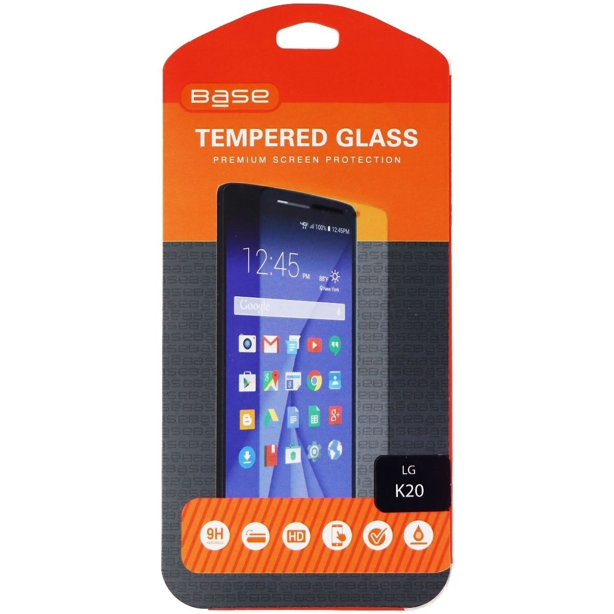 Base Tempered Glass Premium Screen Protector For LG K20 - Clear