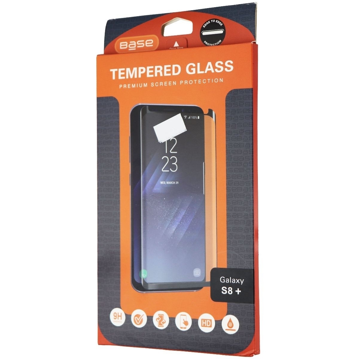 Base Premium Tempered Glass Screen Protector For Samsung Galaxy (S8+) - Clear