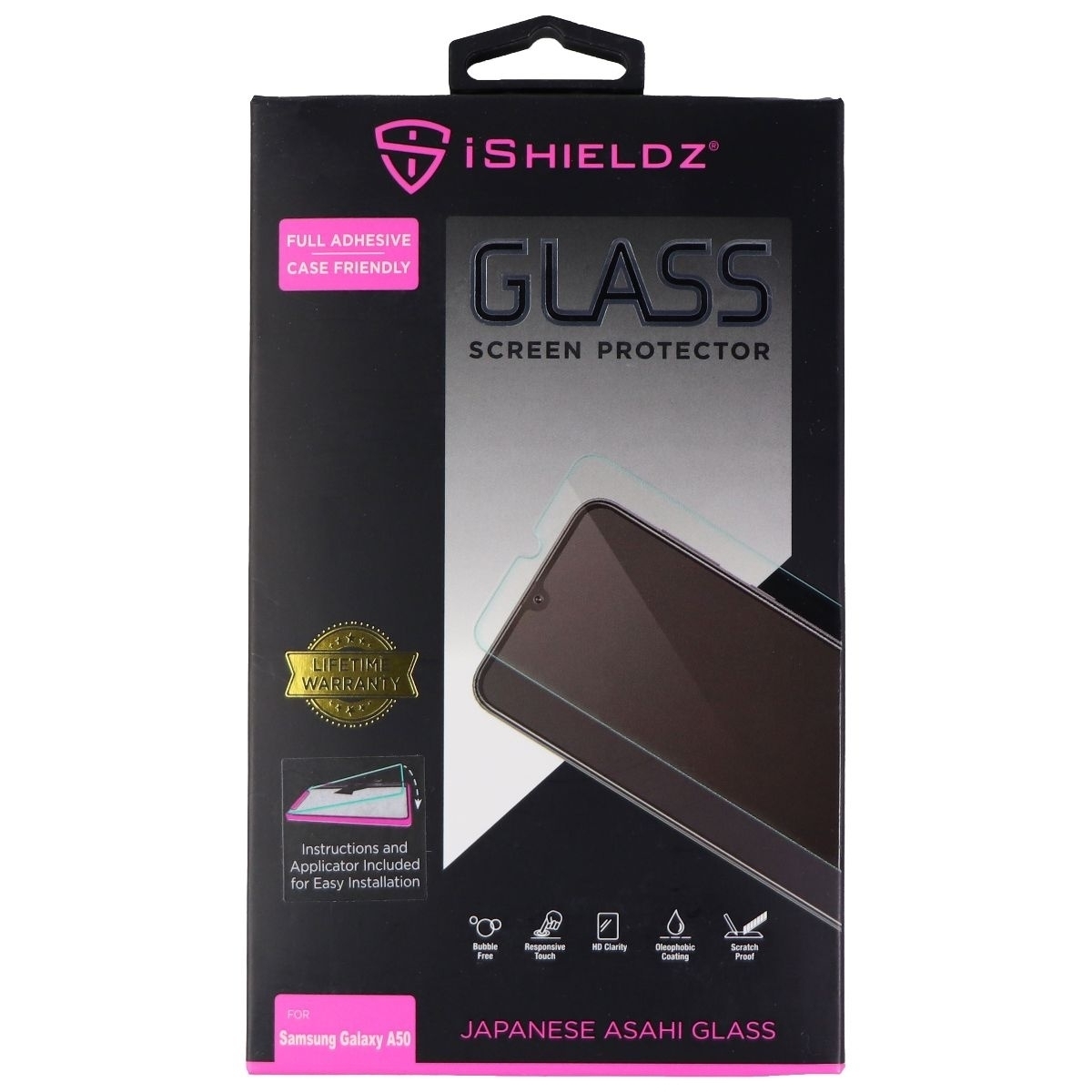 IShieldz Tempered Glass Screen Protector For Samsung Galaxy A50 - Clear