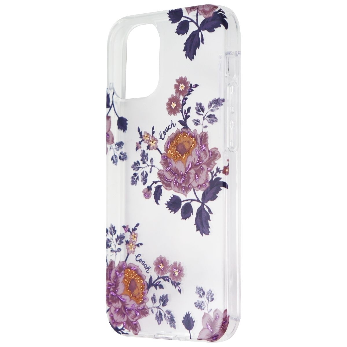 Coach Protective Hard Case For Apple IPhone 12 Mini - Moody Floral Clear