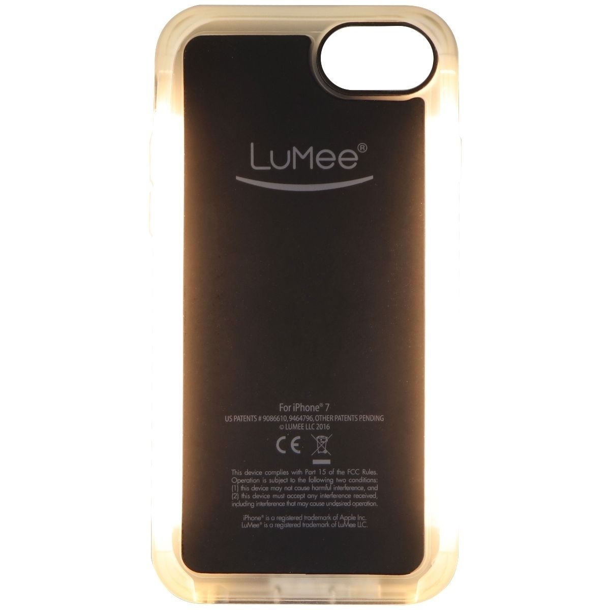 LuMee Duo Series Case For IPhone SE (2nd Gen) / IPhone 8 / IPhone 7 - Gold Matte