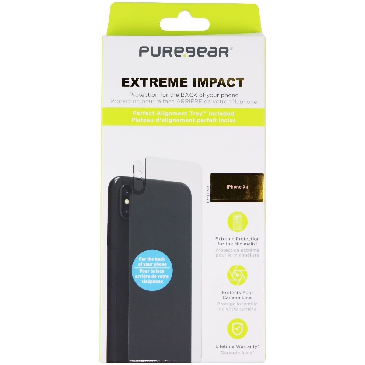 PureGear Extreme Impact Back Screen For IPhone XR - Clear / Back Side Only