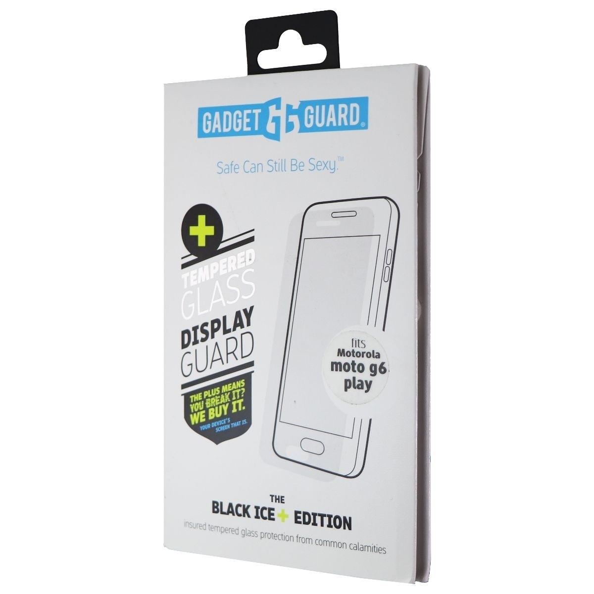 Gadget Guard (Black Ice+) Tempered Glass For Moto G6 Play - Clear