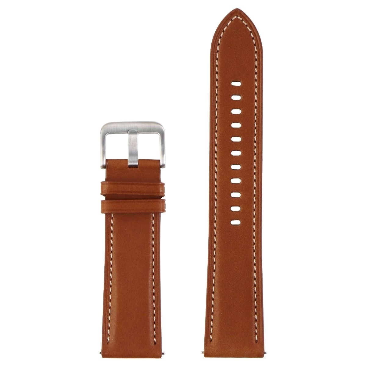 Samsung Leather Stitch Band For 20mm Watches - Brown (ET-SLR85SAEGUJ)