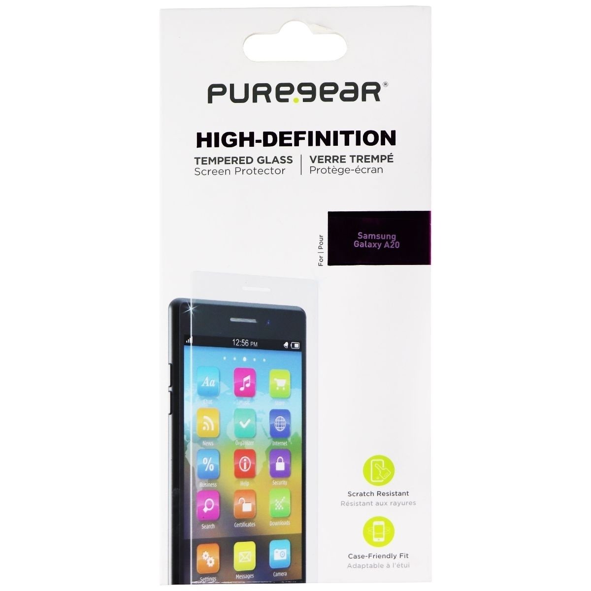 PureGear High-Definition Tempered Glass For Samsung Galaxy A20 - Clear