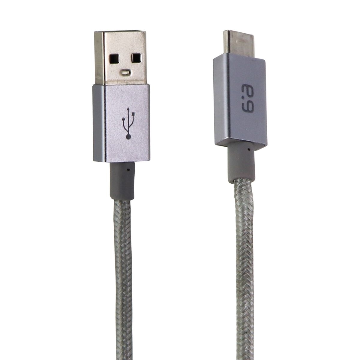 PureGear 10-Foot Braided USB-A To USB-C (Type C) Charging Cable - Gray