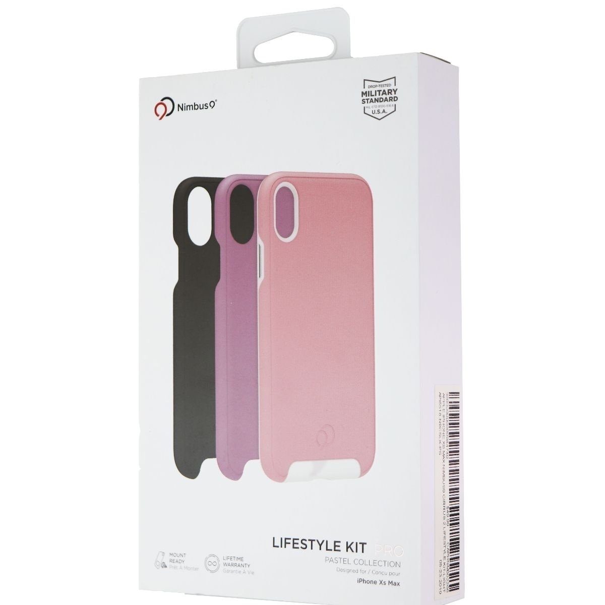 Nimbus9 LifeStyle Kit Pro Changeable Case For IPhone Xs Max - Pink/Purple/Black