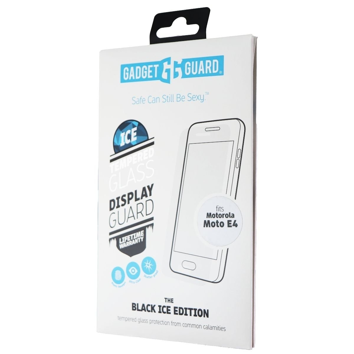 Gadget Guard Black Ice Series Tempered Glass Screen Protector For Moto E4