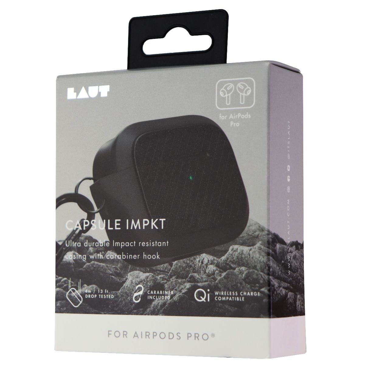 Laut Capsule Impkt Ultra Durable Case For Apple AirPods Pro - Slate