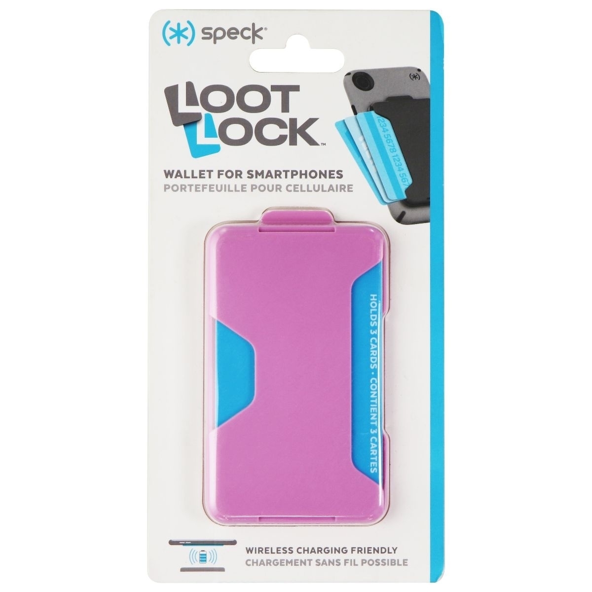 Speck Loot Lock Stick-On Wallet For Smartphones & More - Pink