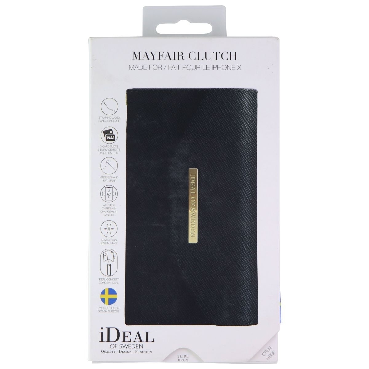IDeal Of Sweden Mayfair Clutch Wallet Case For Apple IPhone Xs/X - Black