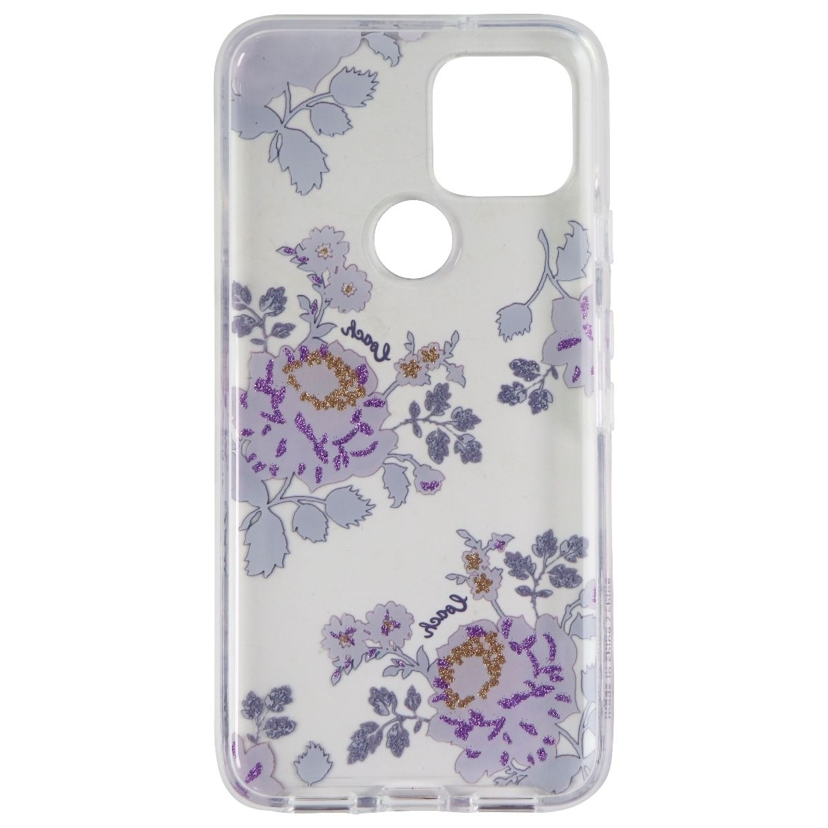 Coach Protective Hard Case For Google Pixel 5 - Moody Floral Clear