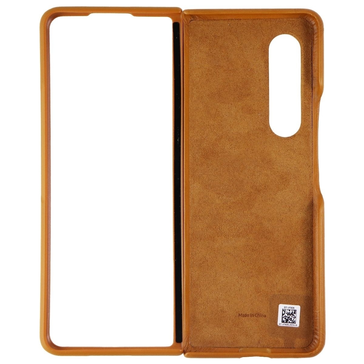 Samsung Leather Protective Cover For Galaxy Z Fold3 5G - Camel (EF-VF926LAEGUS)