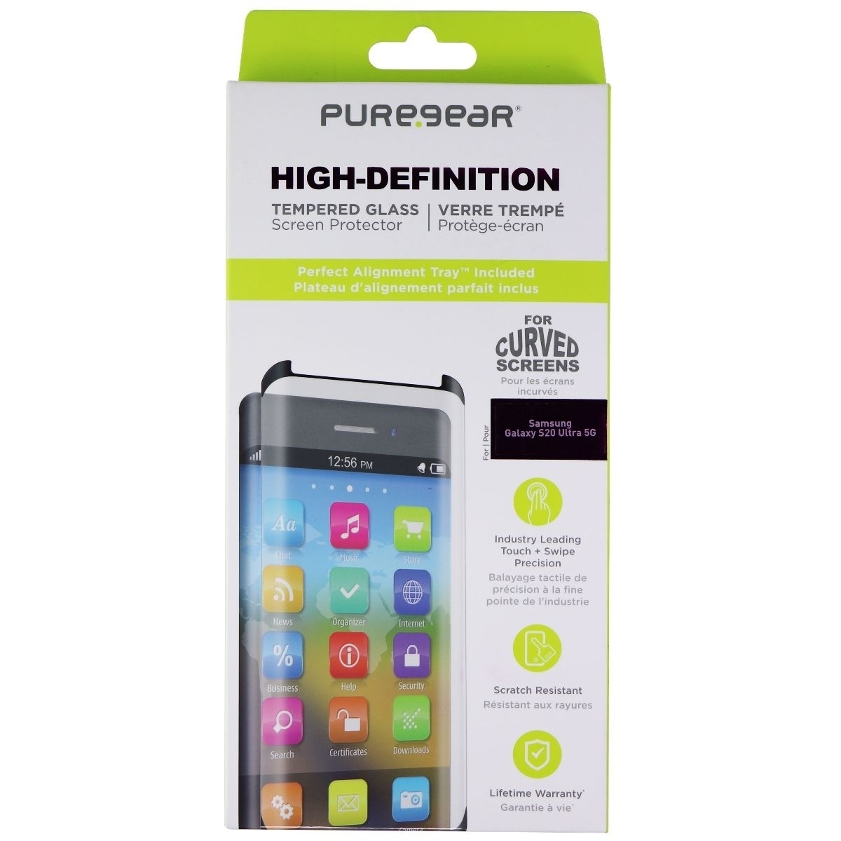 PureGear HD Tempered Glass Screen Protector For Samsung Galaxy S20 Ultra 5G