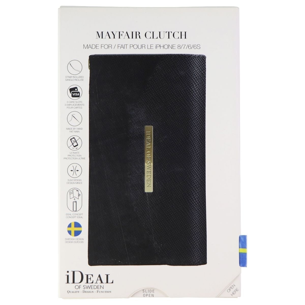 IDeal Of Sweden Mayfair Clutch Wallet Case For Apple IPhone 8/7/6s/6 - Black