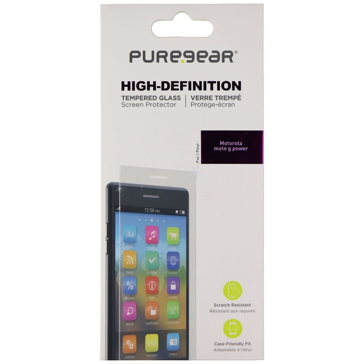 PureGear High-Definition Tempered Glass Screen Protector For Moto G Power