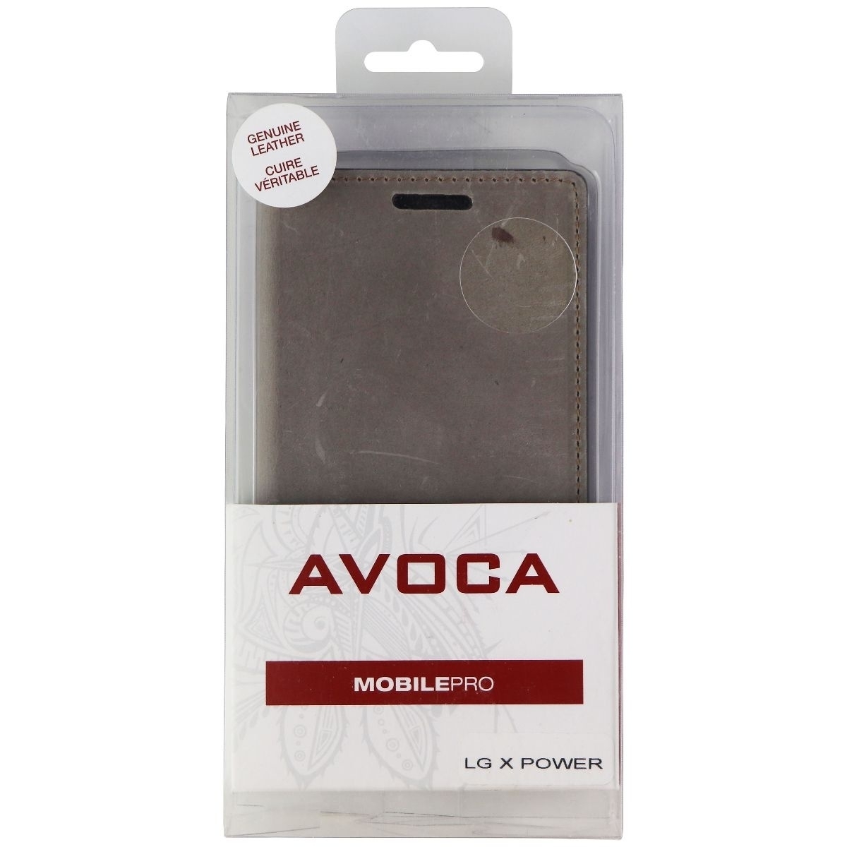 Avoca MobilePro Protective Folio Case For LG X Power (2016 Model) - Brown