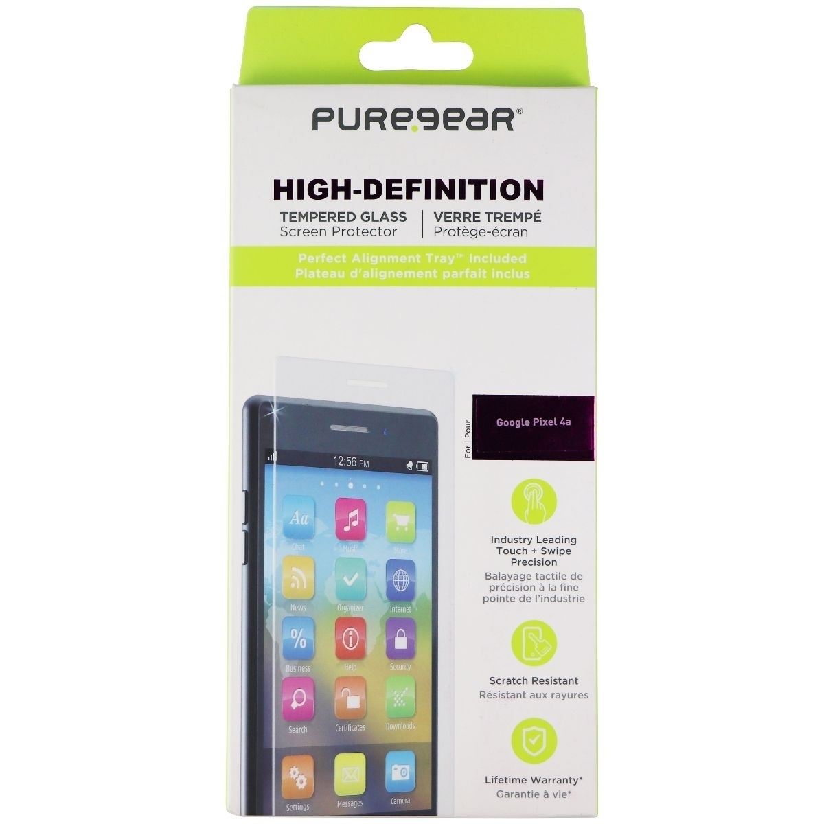 PureGear High-Definition Tempered Glass Screen Protector For Google Pixel 4a
