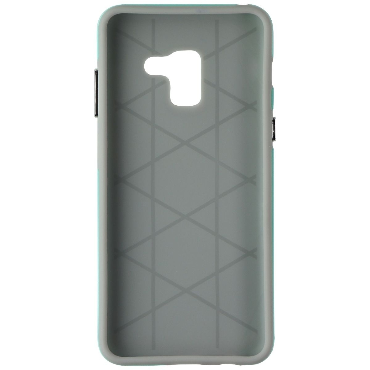 Xqisit Protective Cover For Samsung Galaxy A8 (2018) Smartphone - Teal/Gray