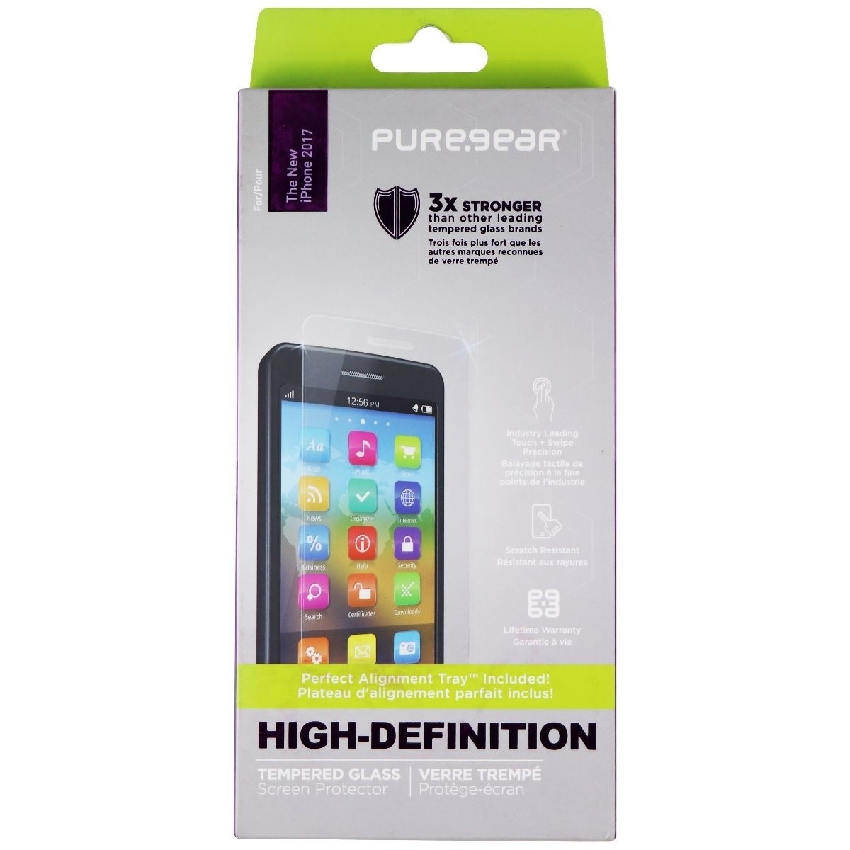 PureGear HD Clarity Tempered Glass Screen Protector For Apple IPhone X