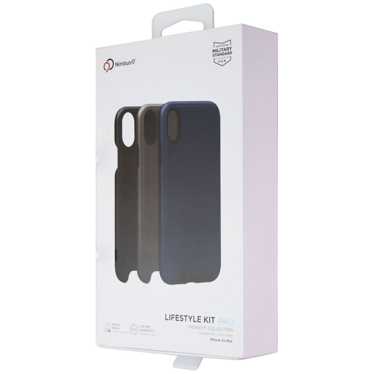 Nimbus9 LifeStyle Kit Pro Case For IPhone Xs Max - Midnight Black/Gray/Blue