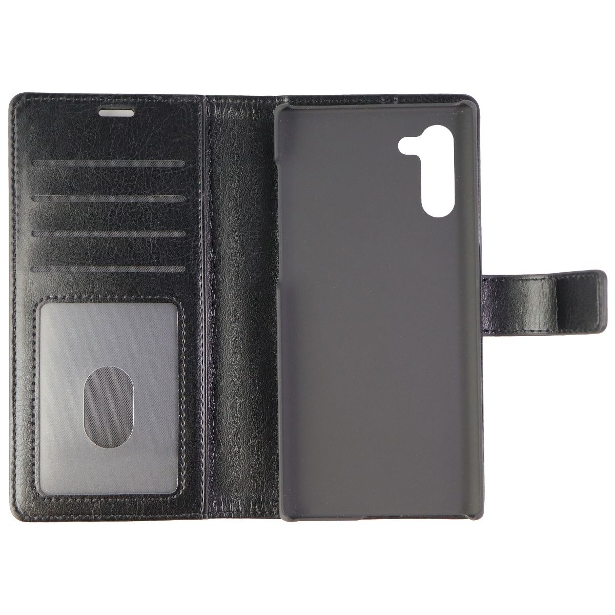 SkechPolo Book Wallet Cover With Detachable Case For Galaxy Note10 - Black