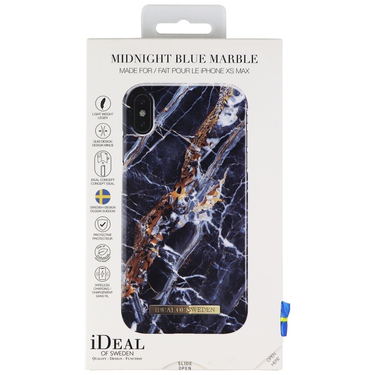 IDeal Of Sweden Hard Case For Apple IPhone Xs Max - Midnight Blue Marble