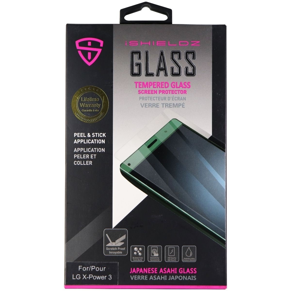 IShieldz Asahi Tempered Glass Screen Protector For LG X-Power 3 - Clear