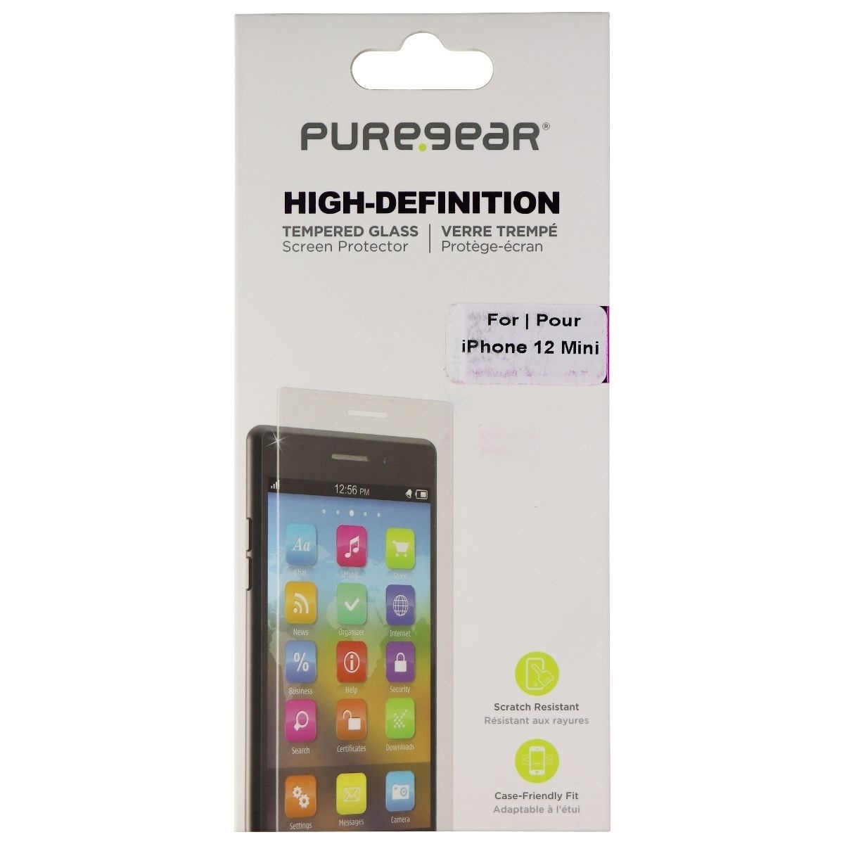 PureGear HD Clear Tempered Glass Screen Protector For Apple IPhone 12 Mini