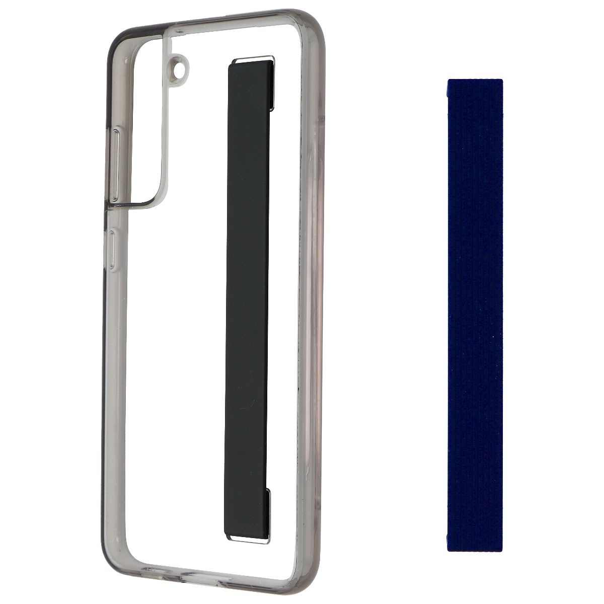 UPC 887276576107 product image for Samsung Slim Strap Cover Case for Galaxy S21 FE (5G) - Clear/Black/Dark Gray | upcitemdb.com