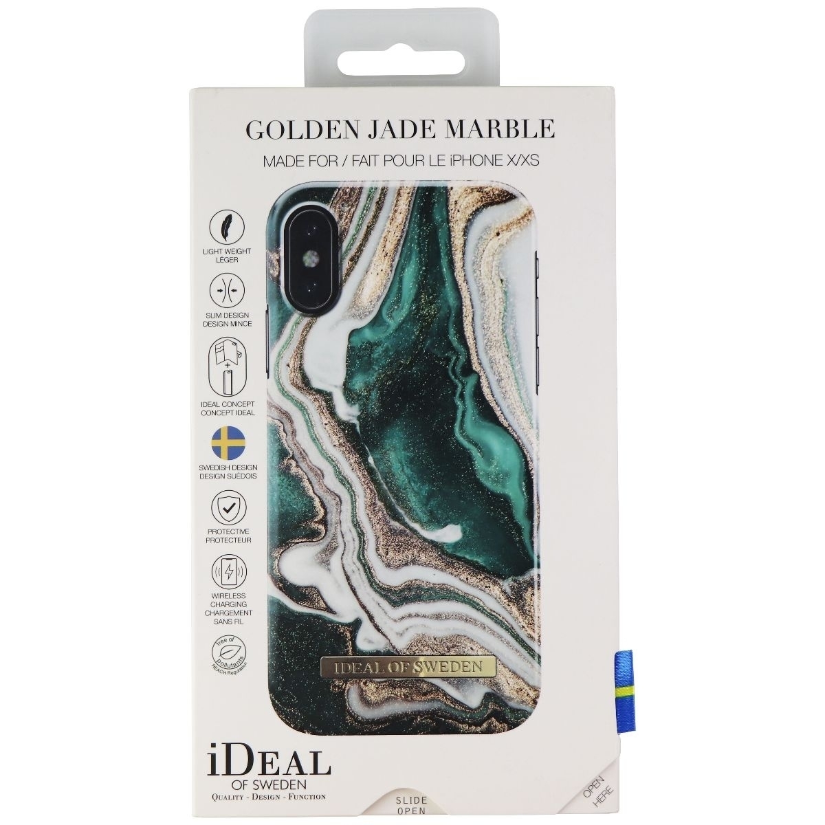IDeal Of Sweden Hard Case For Apple IPhone Xs And X - Golden Jade Marble
