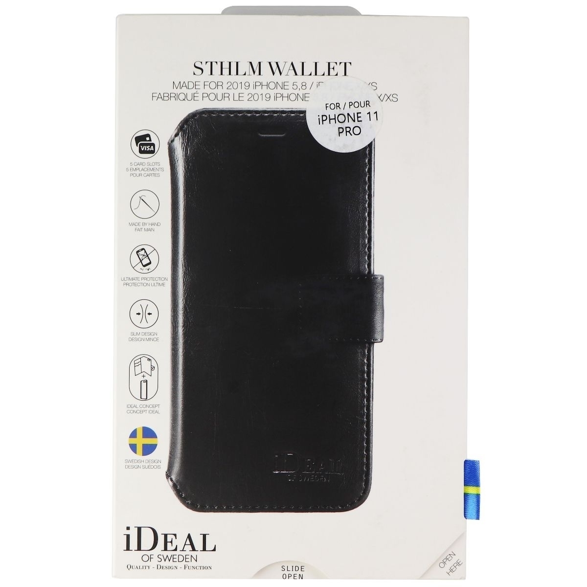 IDeal Of Sweden STHLM Wallet Series Case For Apple IPhone 11 Pro/Xs/X - Black