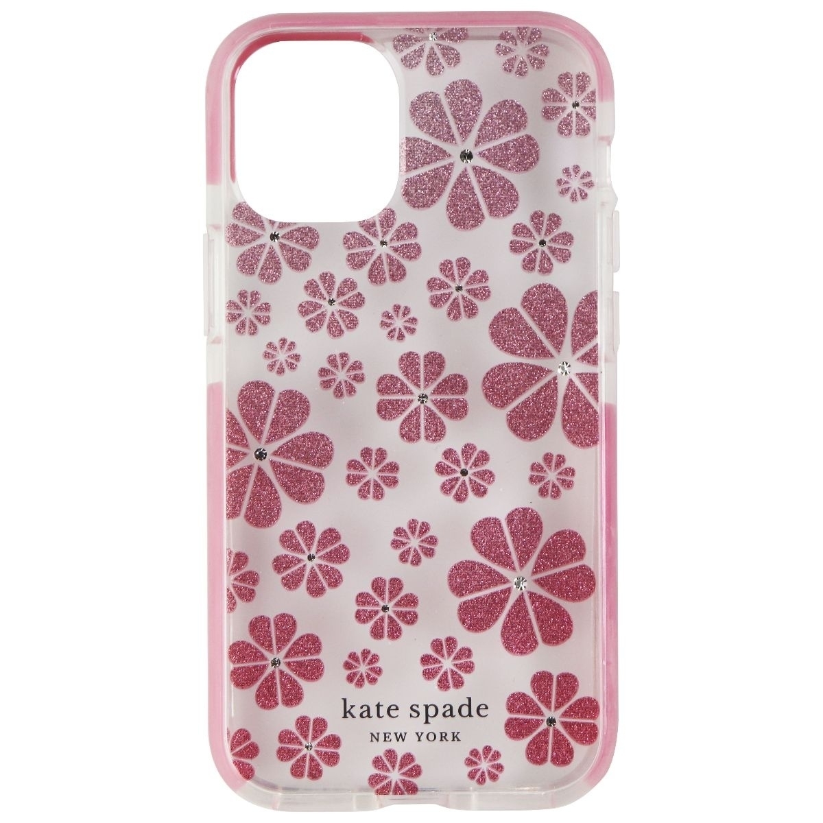 Kate Spade Hardshell Case For Apple IPhone 12 Mini - Floral Glitter Ombre/Clear