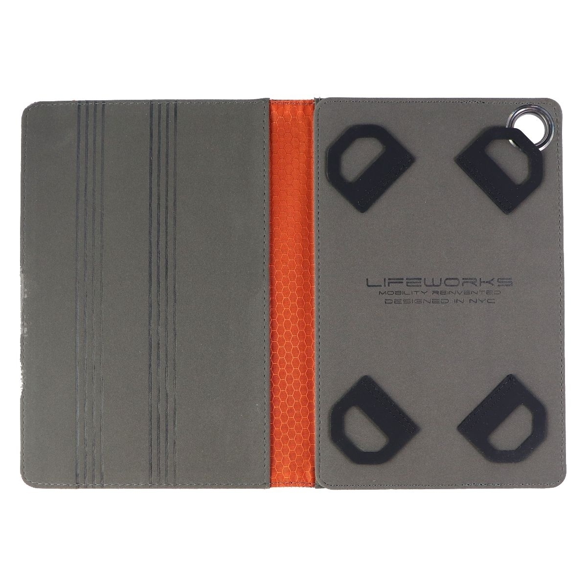 Lifeworks Universal Voyager Series Case For 7-8-inch Tablets - Black / Orange