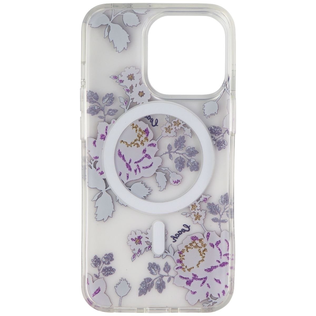 Coach Protective Case For MagSafe For IPhone 13 Pro - Moody Floral Purple/Clear