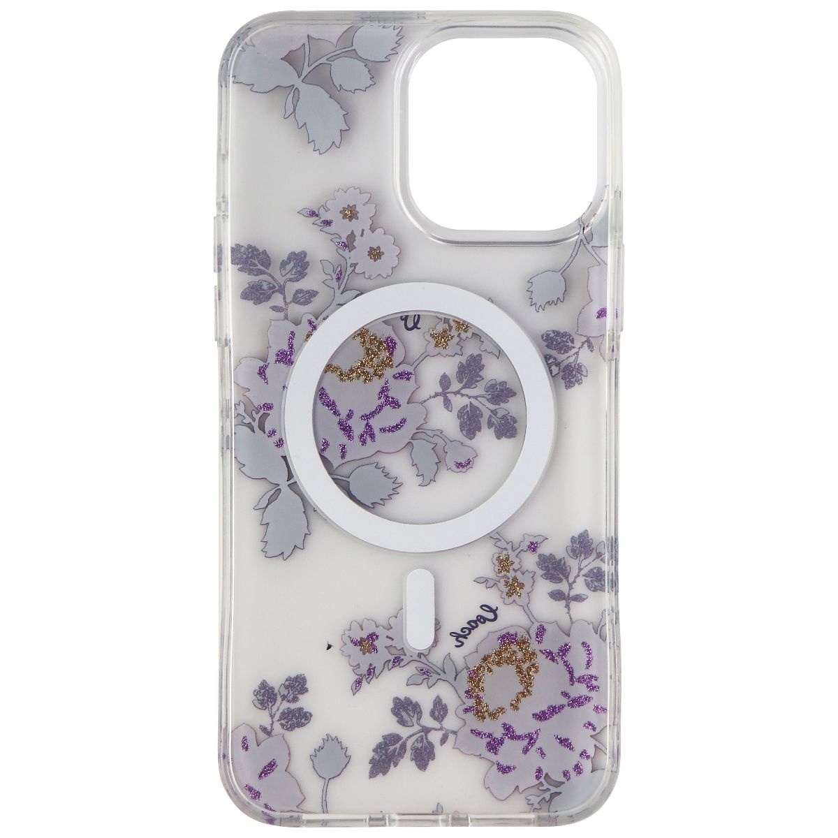 Coach Case For MagSafe For IPhone 13 Pro Max - Moody Floral Purple/Clear